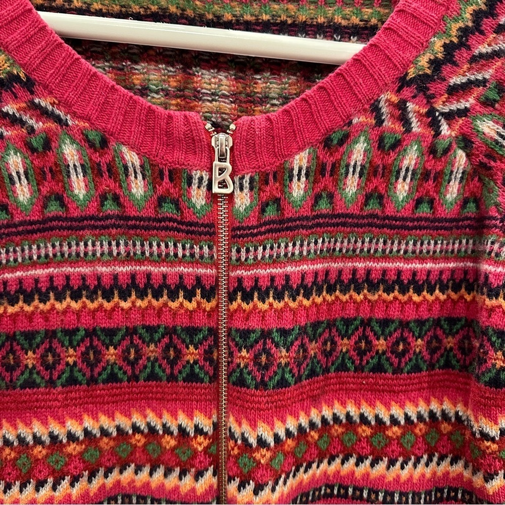 Bogner Fire & Ice Wool Zipper Sweater Vintage Inspired Size Large Women’s - Picture 6 of 16